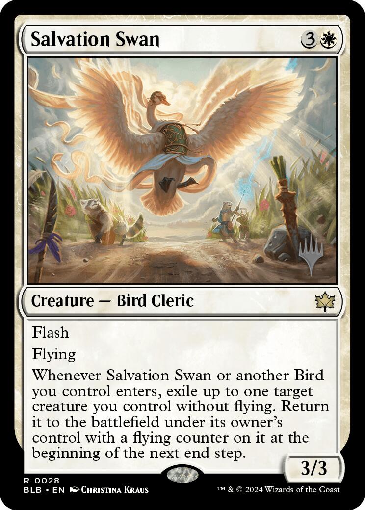Salvation Swan (Promo Pack) [Bloomburrow Promos] | Gamers Paradise