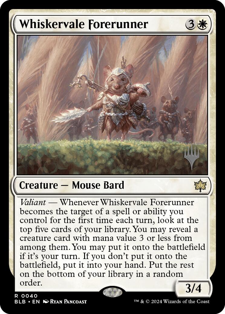 Whiskervale Forerunner (Promo Pack) [Bloomburrow Promos] | Gamers Paradise