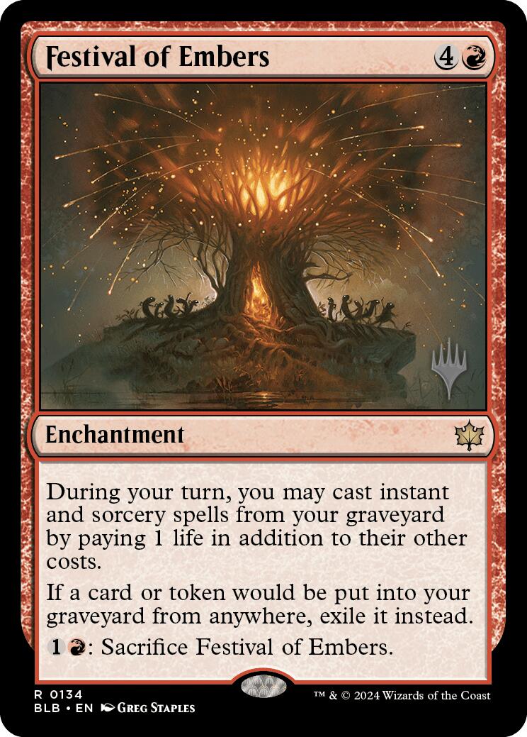 Festival of Embers (Promo Pack) [Bloomburrow Promos] | Gamers Paradise