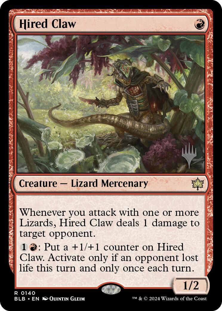 Hired Claw (Promo Pack) [Bloomburrow Promos] | Gamers Paradise