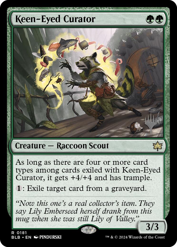 Keen-Eyed Curator (Promo Pack) [Bloomburrow Promos] | Gamers Paradise