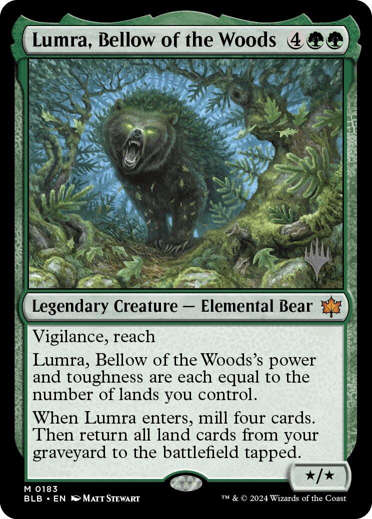 Lumra, Bellow of the Woods (Promo Pack) [Bloomburrow Promos] | Gamers Paradise