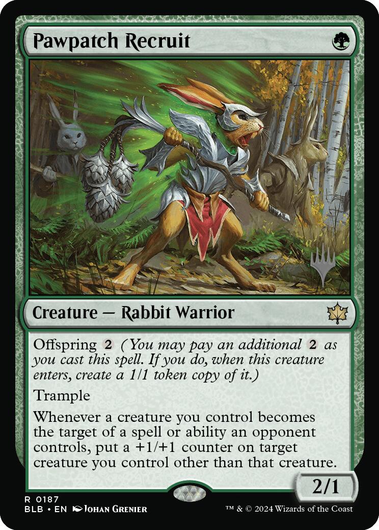 Pawpatch Recruit (Promo Pack) [Bloomburrow Promos] | Gamers Paradise