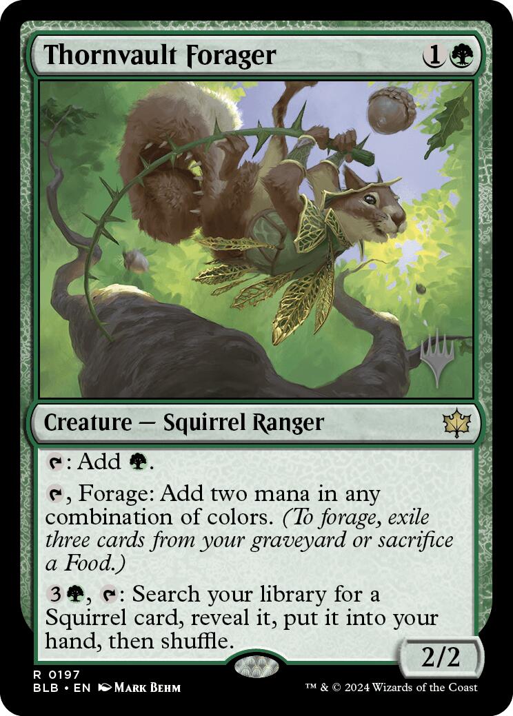 Thornvault Forager (Promo Pack) [Bloomburrow Promos] | Gamers Paradise