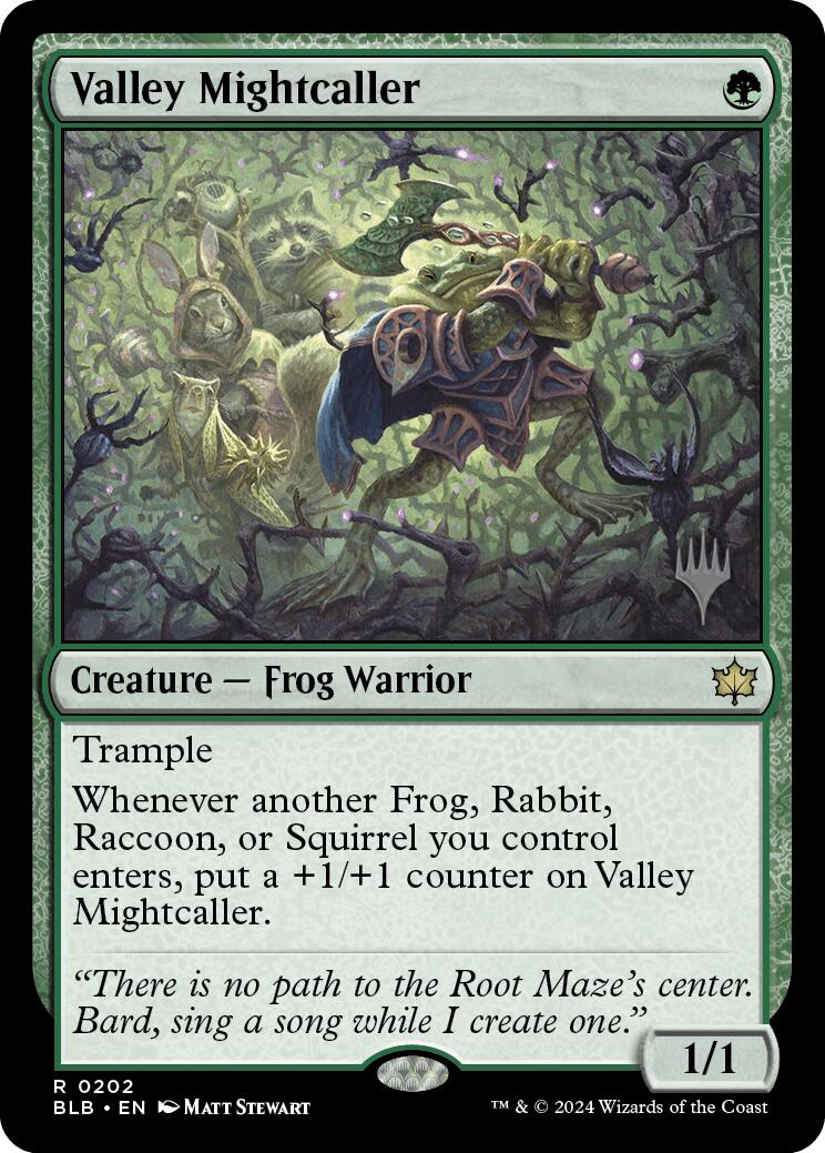 Valley Mightcaller (Promo Pack) [Bloomburrow Promos] | Gamers Paradise