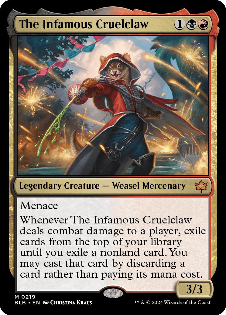 The Infamous Cruelclaw (Promo Pack) [Bloomburrow Promos] | Gamers Paradise