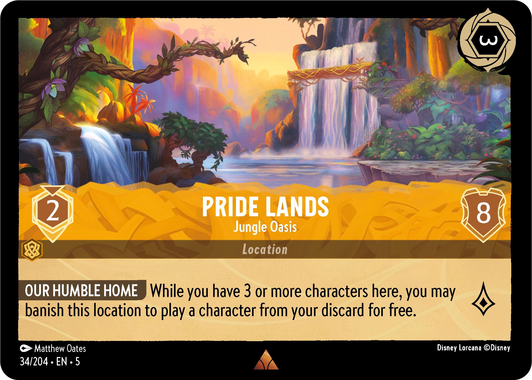 Pride Lands - Jungle Oasis (34/204) [Shimmering Skies] | Gamers Paradise