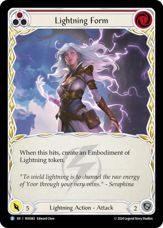 Lightning Form (Red) [ROS082] (Rosetta)  Rainbow Foil | Gamers Paradise