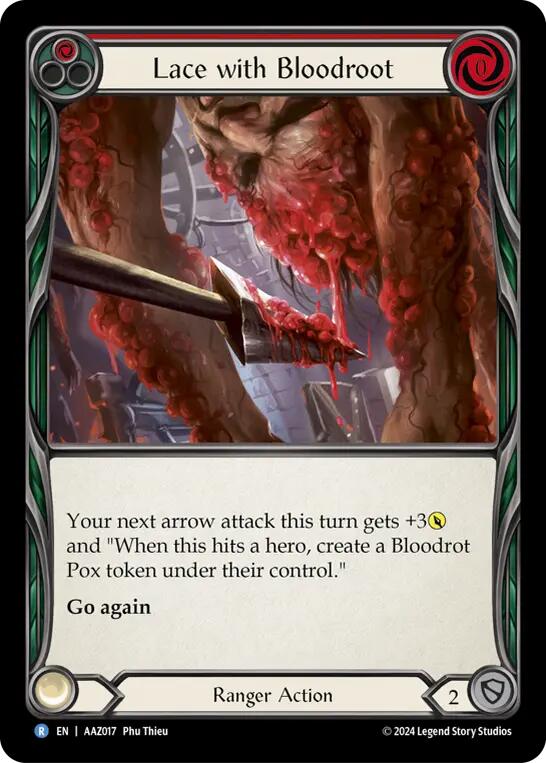 Lace with Bloodrot [AAZ017] (Armory Deck: Azalea) | Gamers Paradise