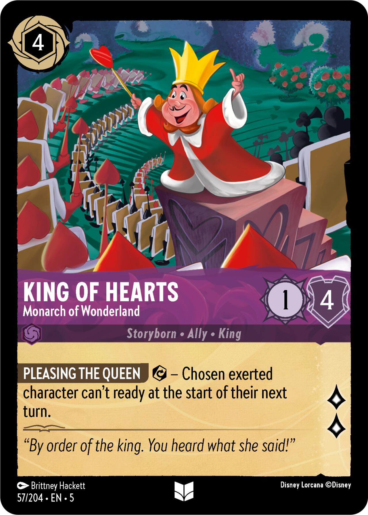 King of Hearts - Monarch of Wonderland (57/204) [Shimmering Skies] | Gamers Paradise