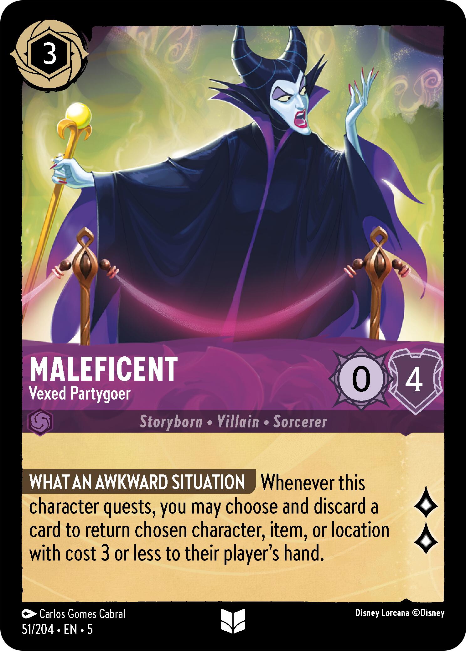 Maleficent - Vexed Partygoer (51/204) [Shimmering Skies] | Gamers Paradise