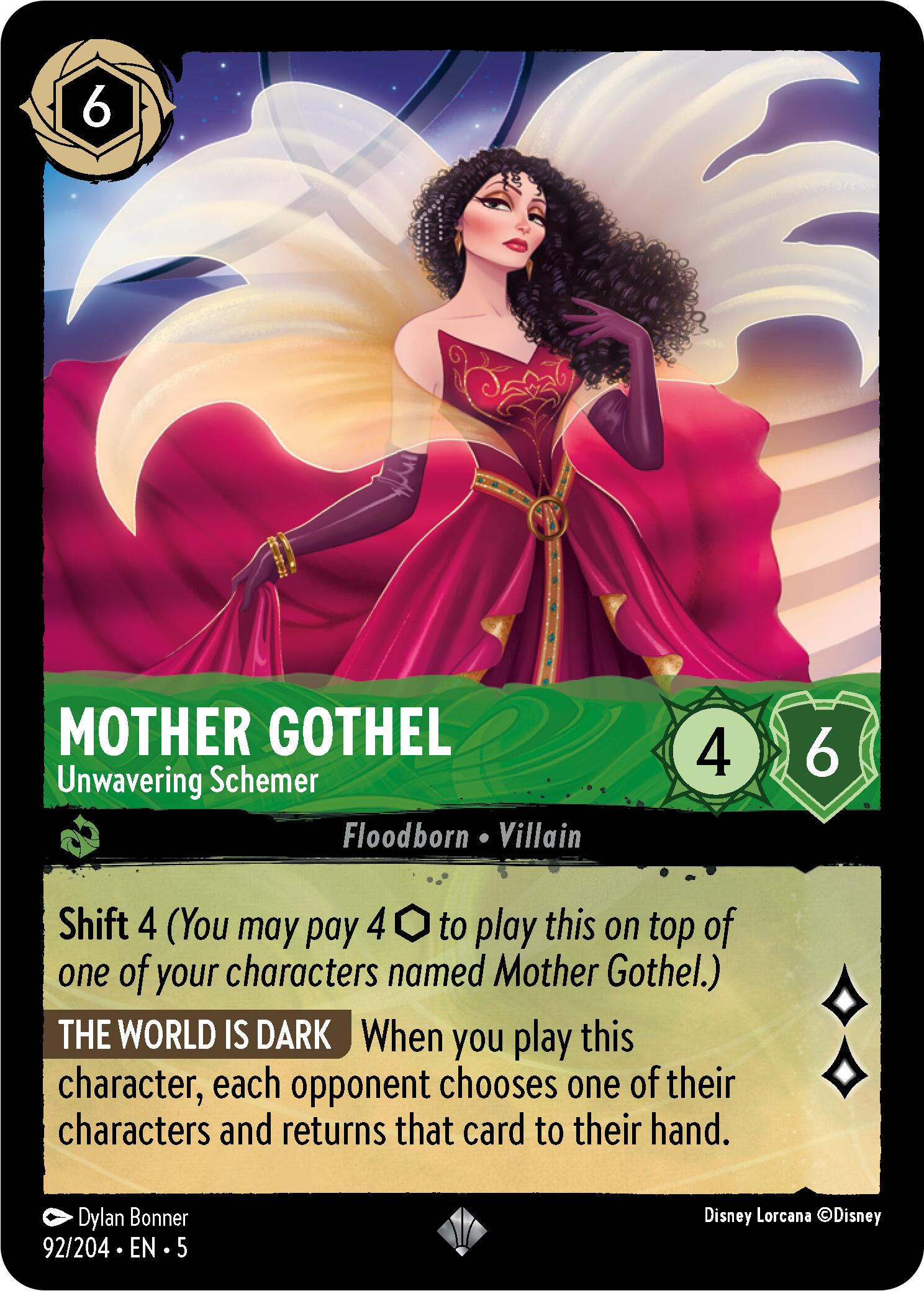 Mother Gothel - Unwavering Schemer (92/204) [Shimmering Skies] | Gamers Paradise