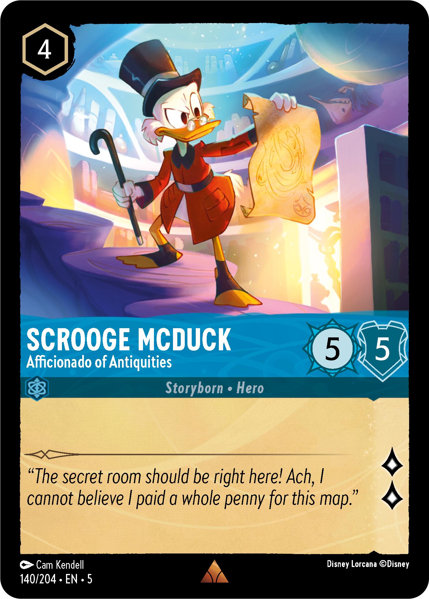 Scrooge McDuck - Afficionado of Antiquities (140/204) [Shimmering Skies] | Gamers Paradise