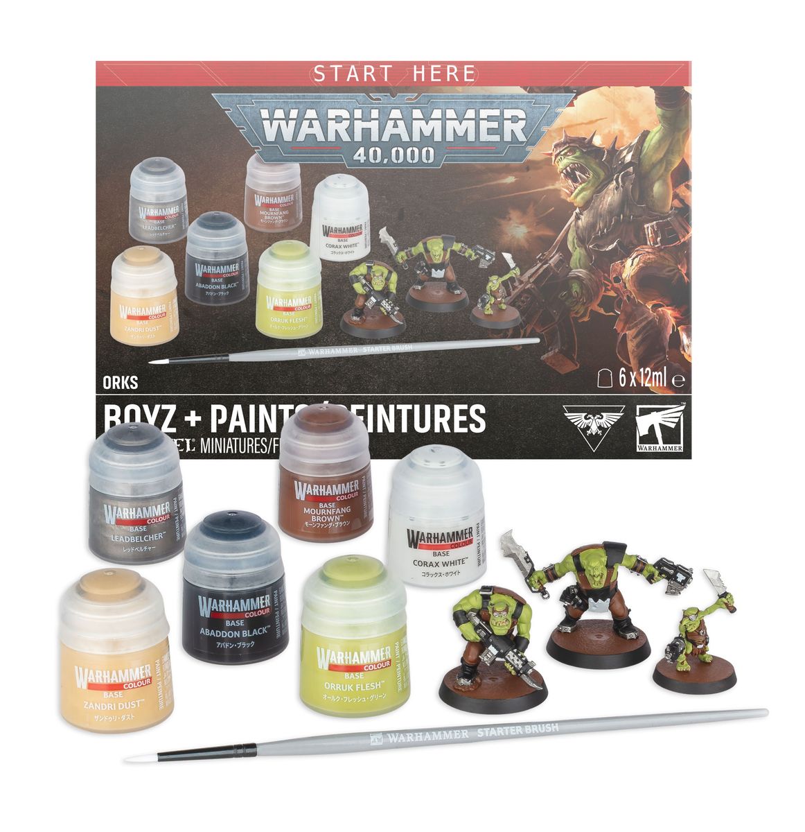 Orks Boyz + Paints | Warhammer 40,000 Paint Set | Gamers Paradise