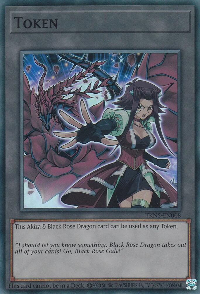 Token: Akiza & Black Rose Dragon [TKN5-EN008] Super Rare | Gamers Paradise