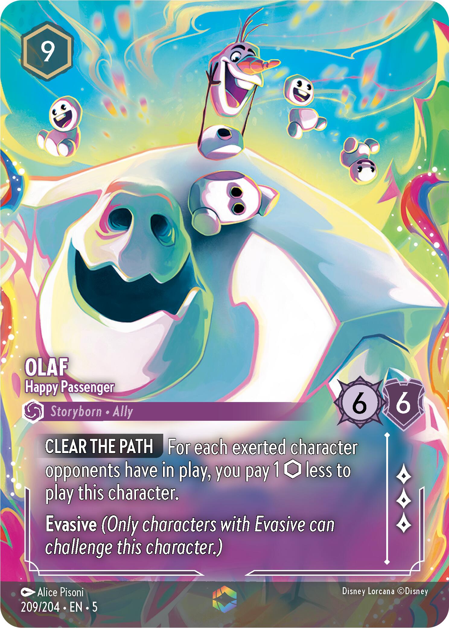 Olaf - Happy Passenger (Enchanted) (209/204) [Shimmering Skies] | Gamers Paradise