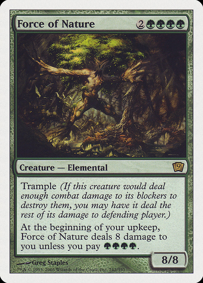 Force of Nature (9th Edition) [Oversize Cards] | Gamers Paradise