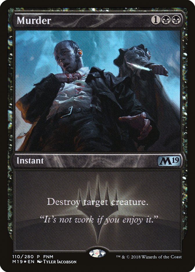 Murder (FNM) [Core Set 2019 Promos] | Gamers Paradise