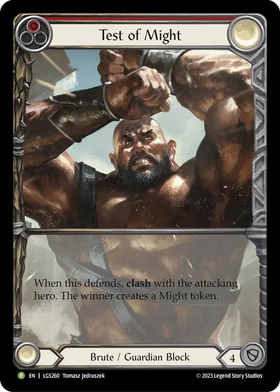 Test of Might [LGS260] (Promo)  Rainbow Foil | Gamers Paradise