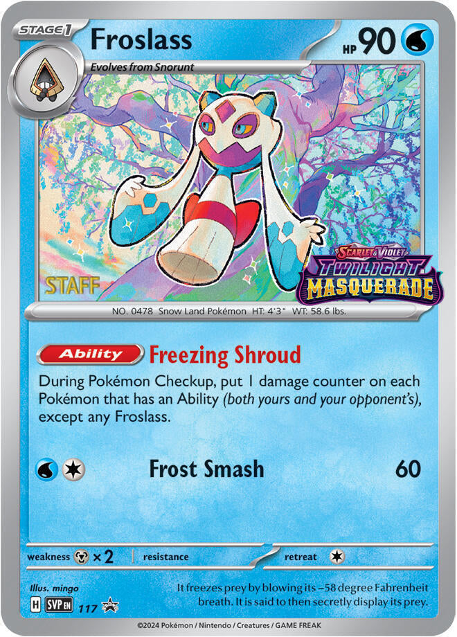 Froslass (117) (Staff) [Scarlet & Violet: Black Star Promos] | Gamers Paradise