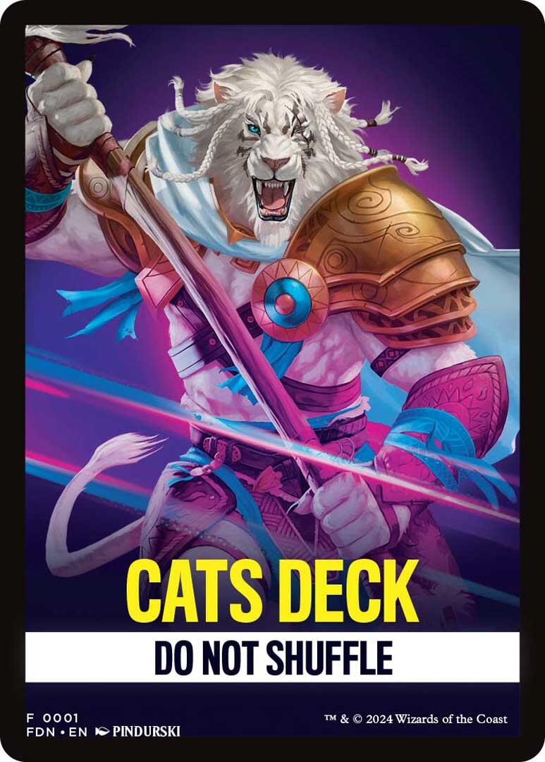 Cats Deck Theme Card [Foundations Tokens] | Gamers Paradise