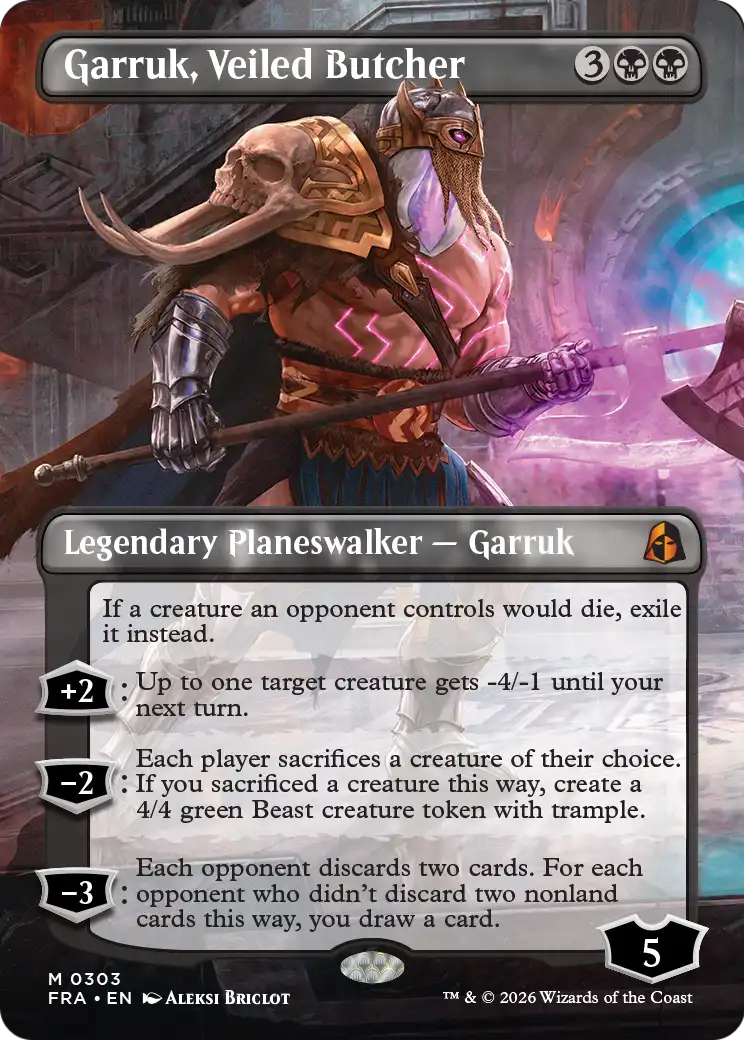 Garruk, Veiled Butcher (Borderless) [Reality Fracture] | Gamers Paradise