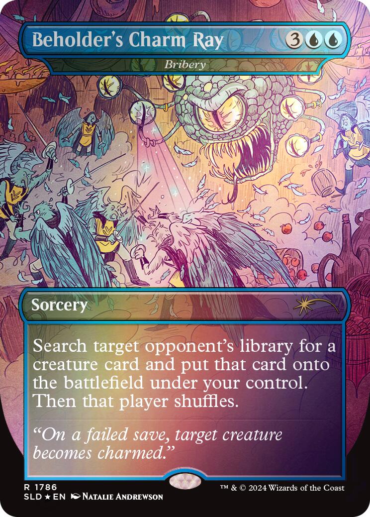 Beholder's Charm Ray - Bribery (Rainbow Foil) [Secret Lair Drop Series] | Gamers Paradise