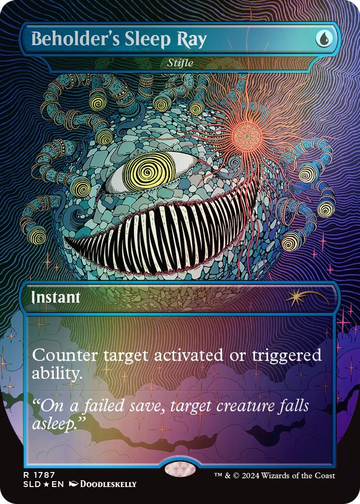 Beholder's Sleep Ray - Stifle (Rainbow Foil) [Secret Lair Drop Series] | Gamers Paradise