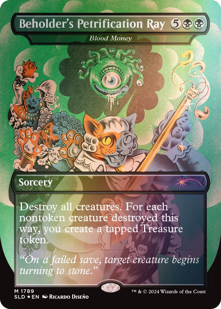 Beholder's Petrification Ray - Blood Money (Rainbow Foil) [Secret Lair Drop Series] | Gamers Paradise