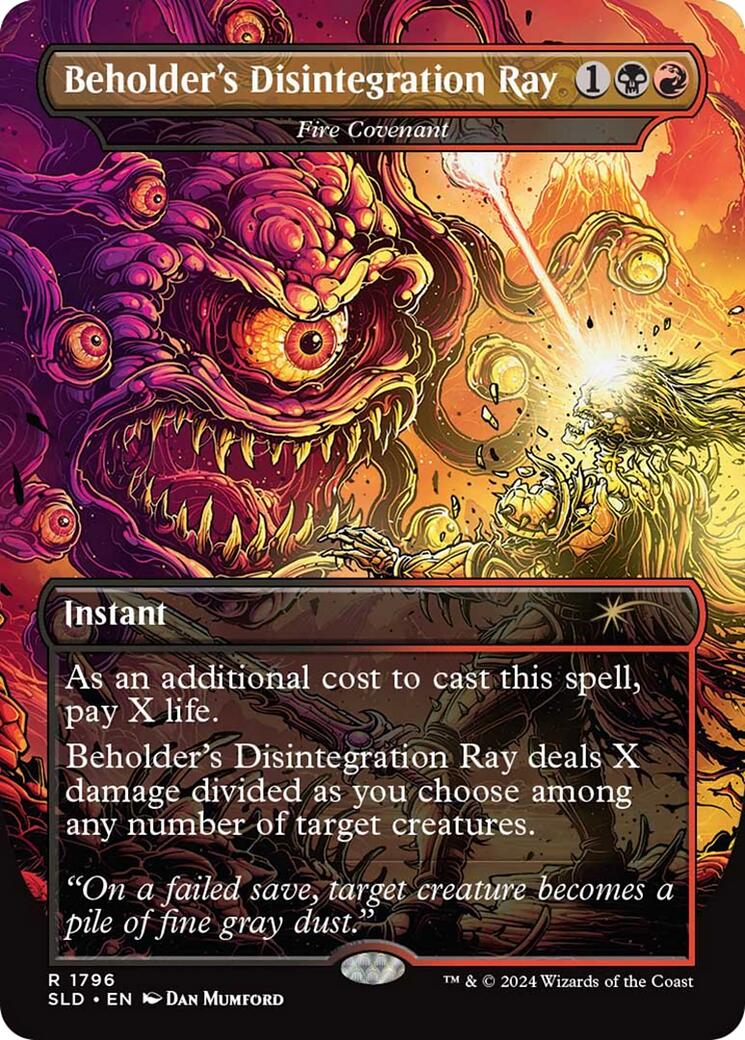Beholder's Disintegration Ray - Fire Covenant [Secret Lair Drop Series] | Gamers Paradise