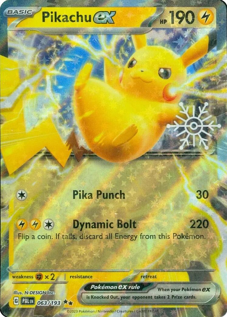 Pikachu ex (063/193) (Holiday Calendar) [Miscellaneous Cards] | Gamers Paradise