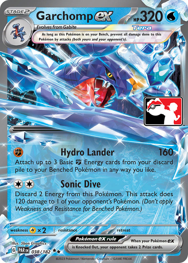 Garchomp ex (038/182) [Prize Pack Series Five] | Gamers Paradise