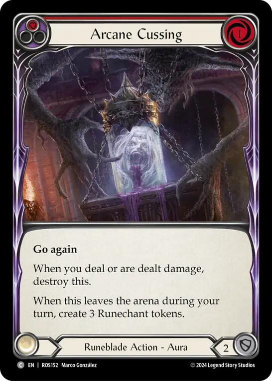 Arcane Cussing (Red) [ROS152] (Rosetta)  Rainbow Foil | Gamers Paradise