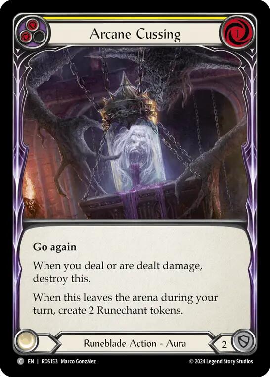 Arcane Cussing (Yellow) [ROS153] (Rosetta)  Rainbow Foil | Gamers Paradise