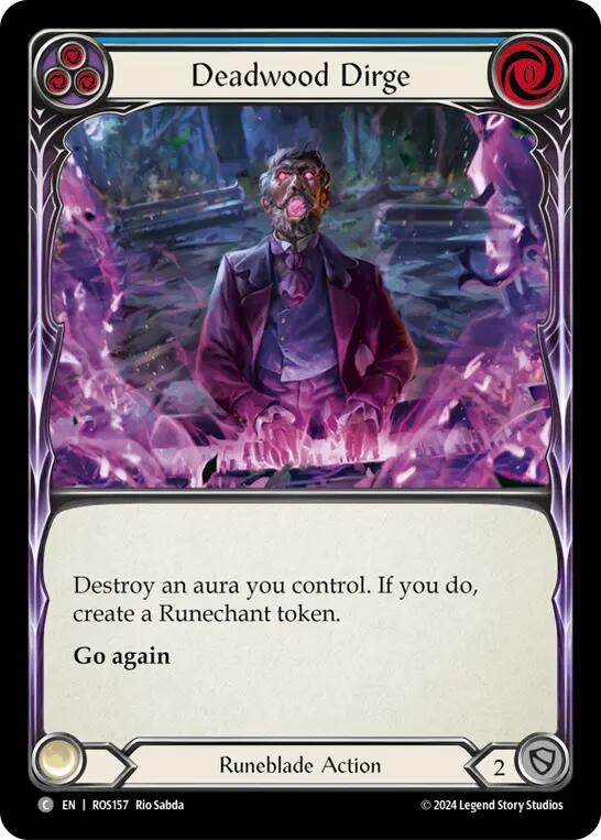 Deadwood Dirge (Blue) [ROS157] (Rosetta)  Rainbow Foil | Gamers Paradise