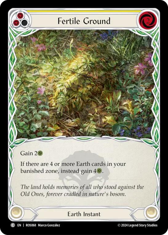 Fertile Ground (Yellow) [ROS068] (Rosetta)  Rainbow Foil | Gamers Paradise