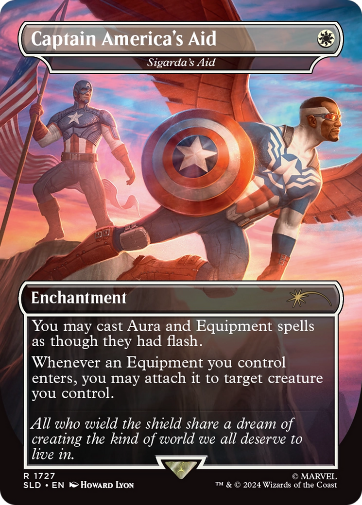 Captain America's Aid - Sigarda's Aid (Rainbow Foil) [Secret Lair Drop Series] | Gamers Paradise