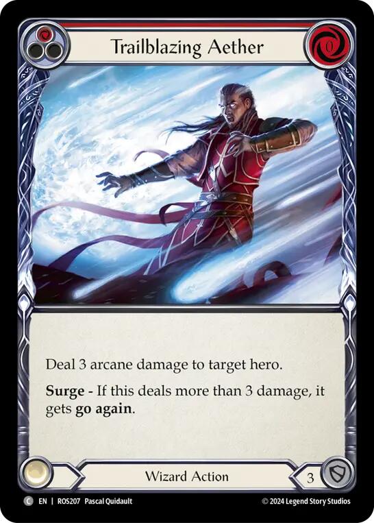 Trailblazing Aether (Red) [ROS207] (Rosetta)  Rainbow Foil | Gamers Paradise
