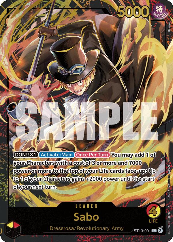 Sabo (Premium Card Collection -Leader Collection-) [One Piece Promotion Cards] | Gamers Paradise