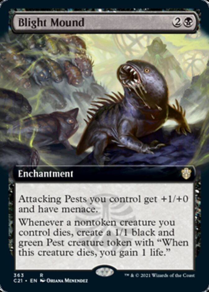 Blight Mound (Extended Art) [Commander 2021] | Gamers Paradise