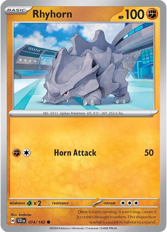 Rhyhorn (074/142) [Scarlet & Violet: Stellar Crown] | Gamers Paradise