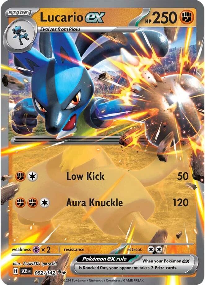 Lucario ex (082/142) [Scarlet & Violet: Stellar Crown] | Gamers Paradise