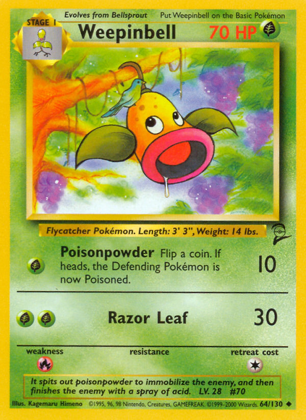 Weepinbell (64/130) [Base Set 2] | Gamers Paradise