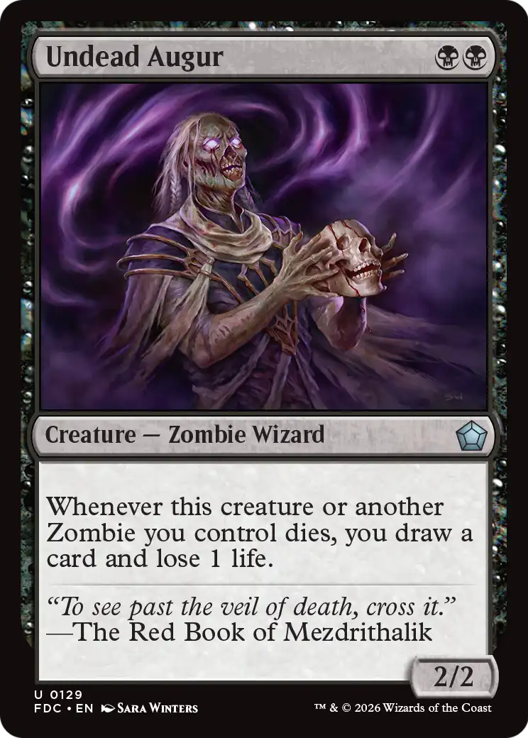 Undead Augur [Foundations Commander] | Gamers Paradise