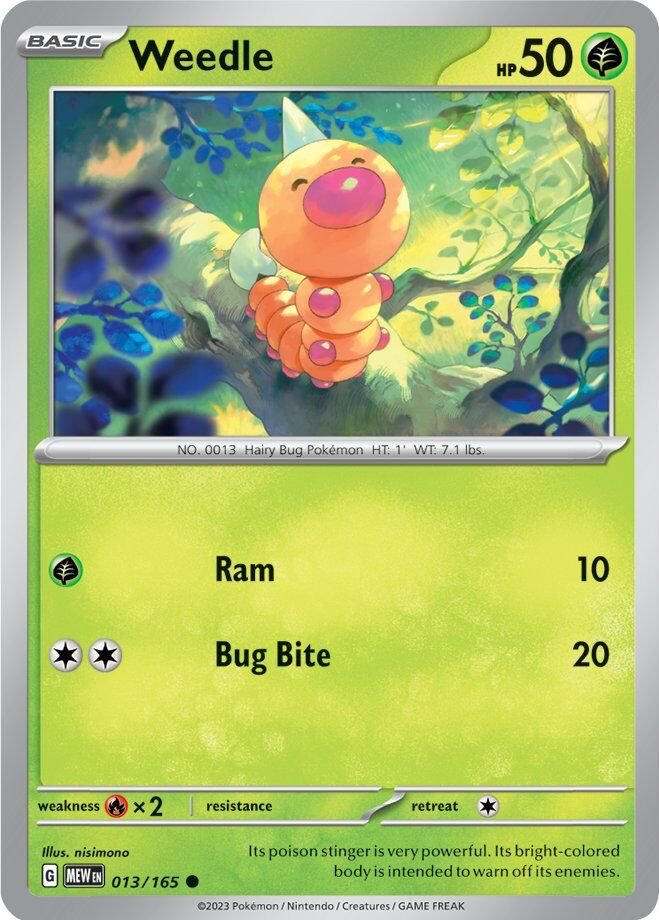 Weedle (013/165) [Scarlet & Violet 151] | Gamers Paradise