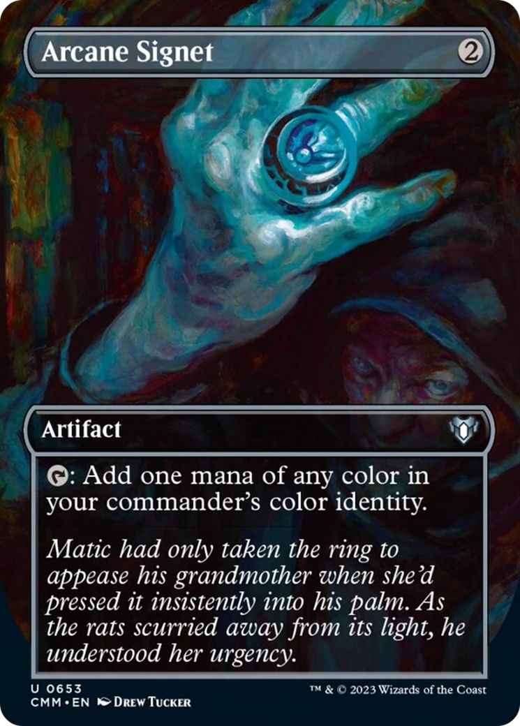 Arcane Signet (Borderless Alternate Art) [Commander Masters] | Gamers Paradise