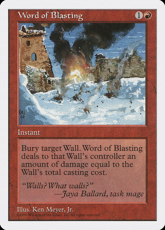 Word of Blasting [Fifth Edition] | Gamers Paradise