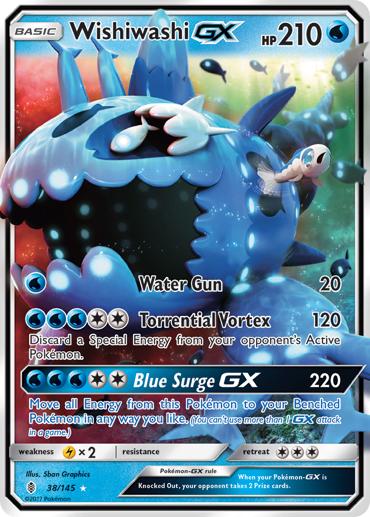 Wishiwashi GX (38/145) [Sun & Moon: Guardians Rising] | Gamers Paradise