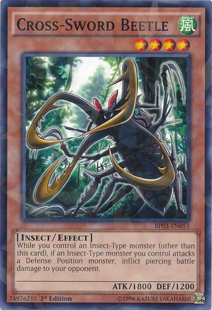 Cross-Sword Beetle [BP03-EN053] Shatterfoil Rare | Gamers Paradise