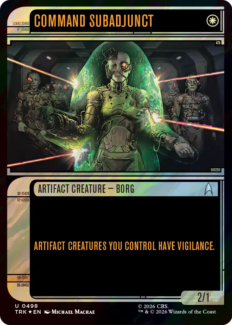 Command Subadjunct (Showcase) (Surge Foil) [Star Trek] | Gamers Paradise
